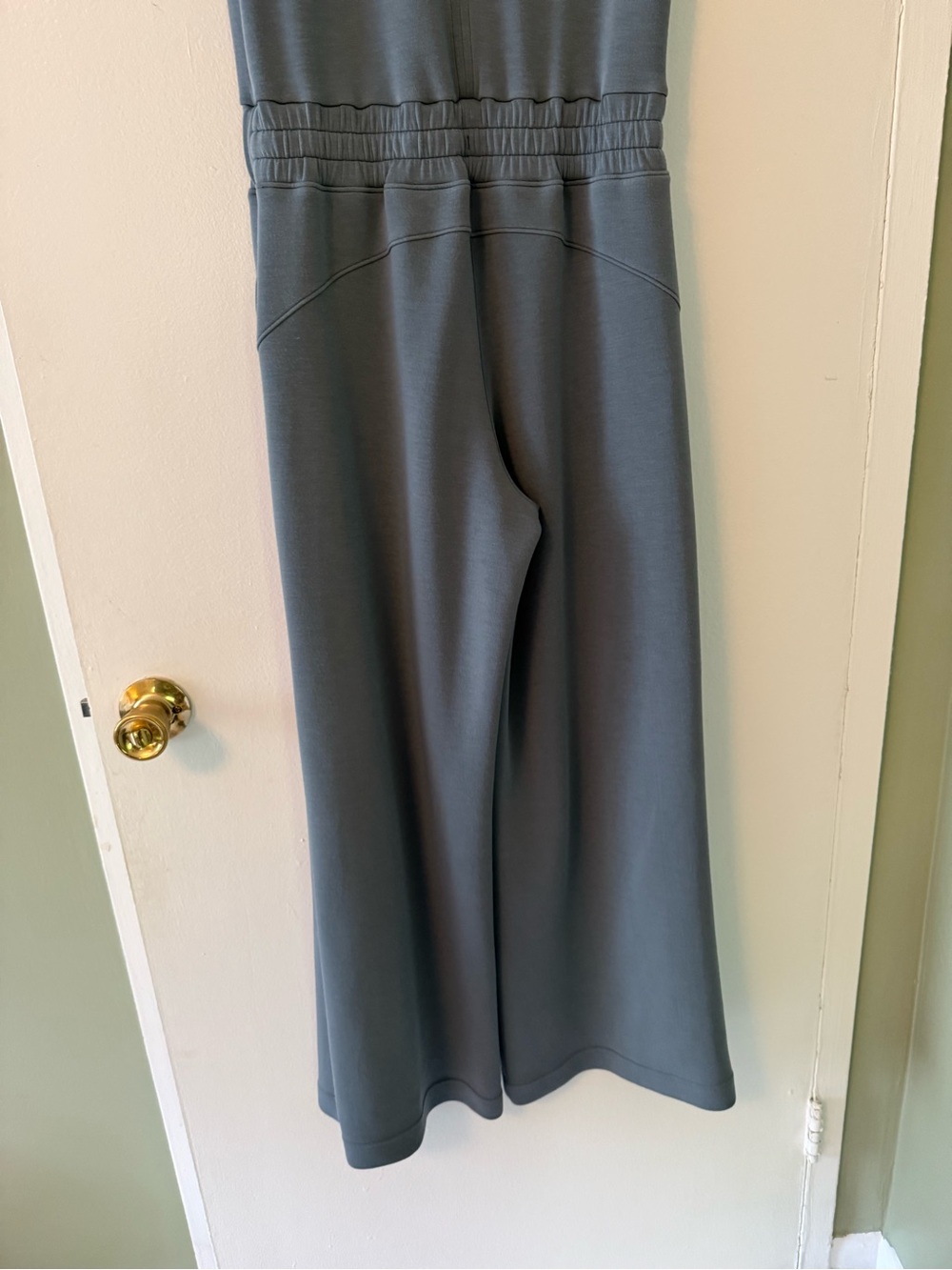 SPANX Air Essentials Ribbed, Wide Leg Jumper  - Blue/Gray - Size Small - Picture 7 of 8